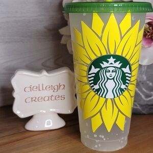 Starbucks Sunflower Colour Changing Confetti Tumbler / To Go Cup